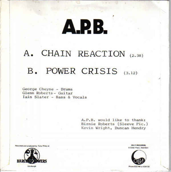 Apb (2) : Chain Reaction (7", Single)