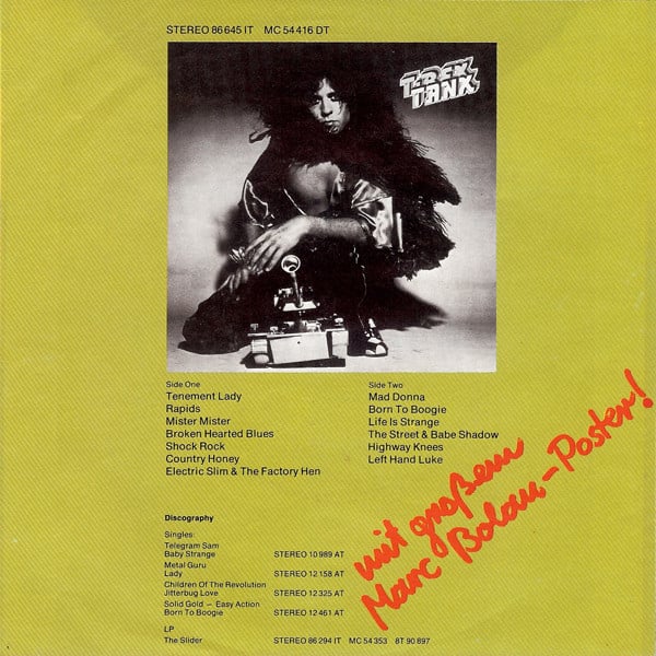 T. Rex : The Groover / Midnight (7", Single)