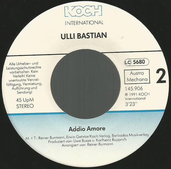 Ulli Bastian : Waikiki Moonlight (7", Single)