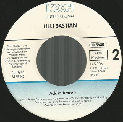 Ulli Bastian : Waikiki Moonlight (7", Single)