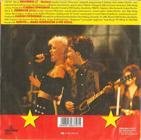 Roxette : Dangerous (7", Single)