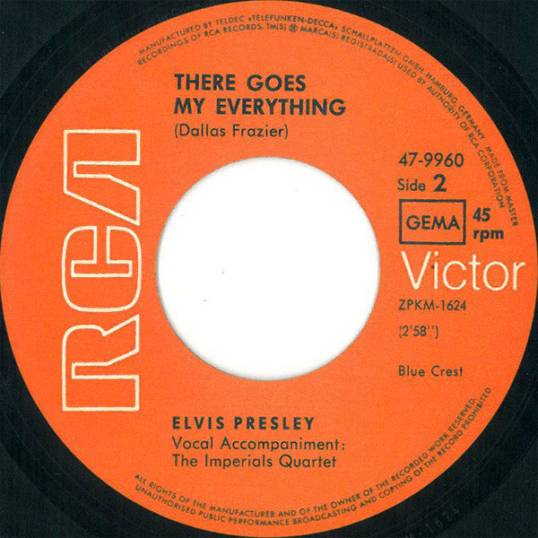 Elvis Presley : I Really Don't Want To Know (7", Single, Red)