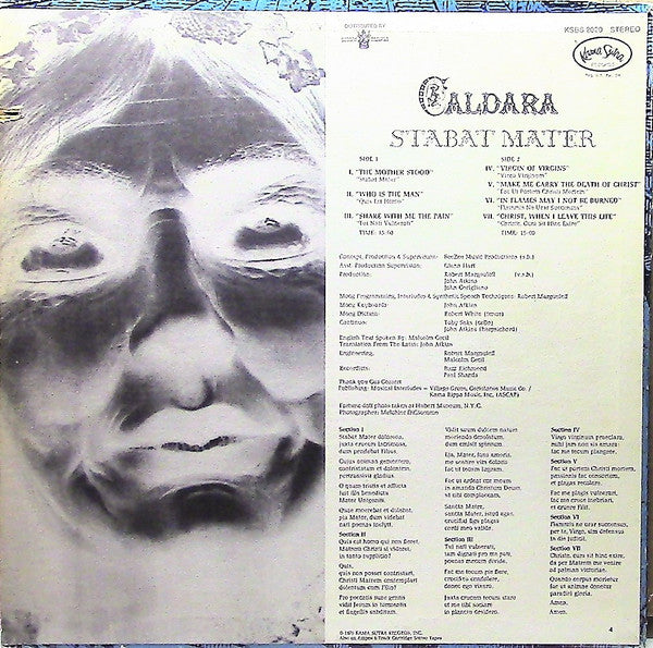 Caldera (7) : A Moog Mass (LP, Album)