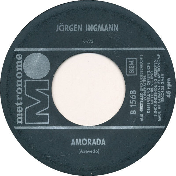 Jørgen Ingmann : Amorada  (7", Single)