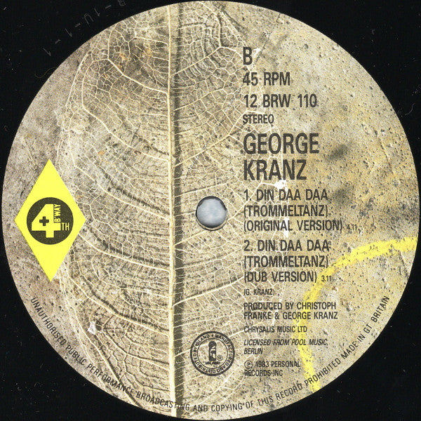 George Kranz : Din Daa Daa (12", RE)