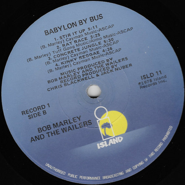Bob Marley & The Wailers : Babylon By Bus (2xLP, Album, Win)