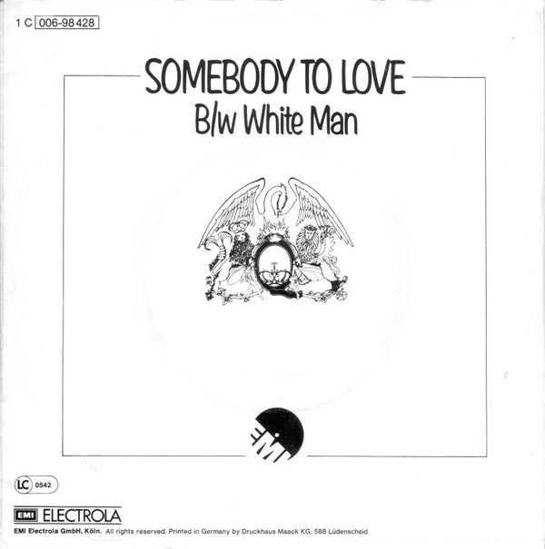 Queen : Somebody To Love (7", Single, EMI)