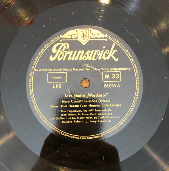 Various : Jazz Studio Westküste (10")