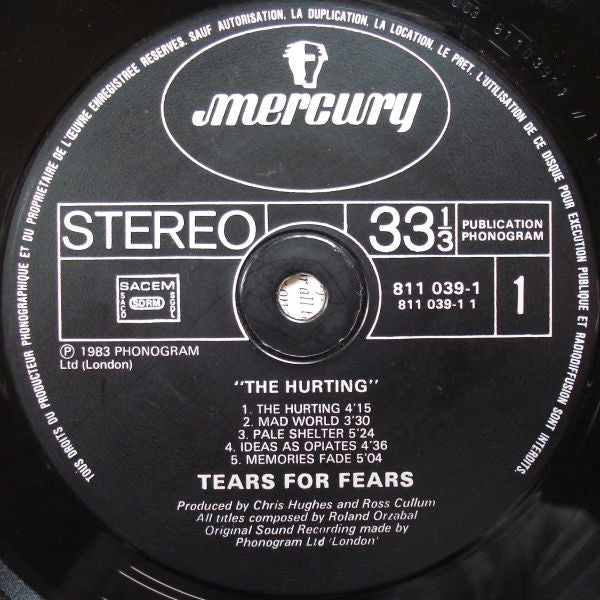 Tears For Fears : The Hurting (LP, Album)