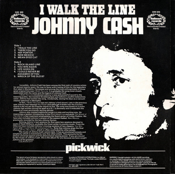 Johnny Cash : I Walk The Line (LP, Comp, Blu)