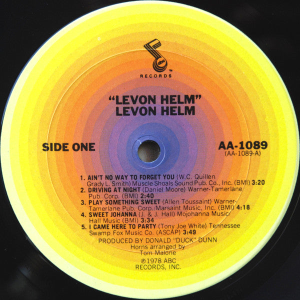 Levon Helm : Levon Helm (LP, Album, Pit)