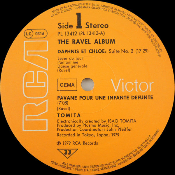 Tomita : The Ravel Album (LP, Album)