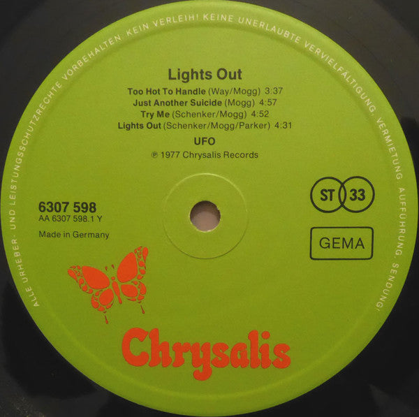 UFO (5) : Lights Out (LP, Album)