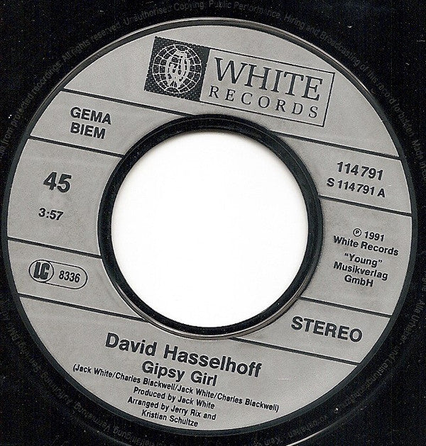 David Hasselhoff : Gipsy Girl (7", Single)