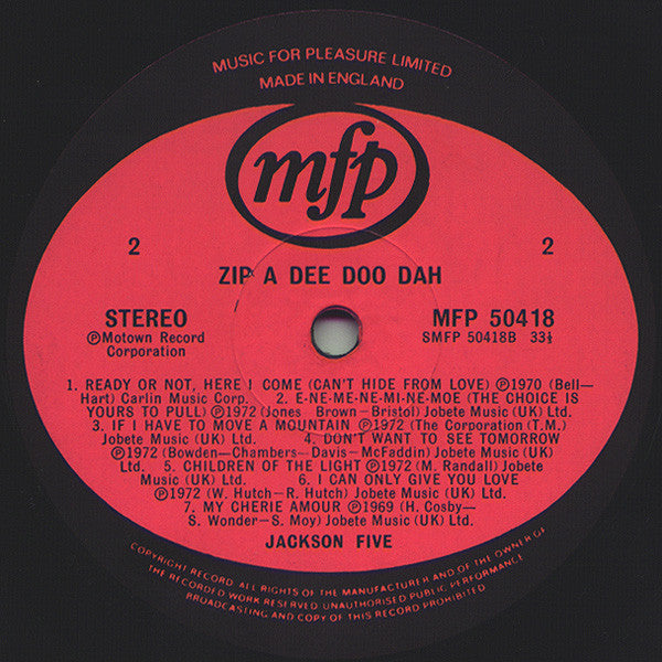 Jackson 5ive* : Zip A Dee Doo Dah (LP, Comp)