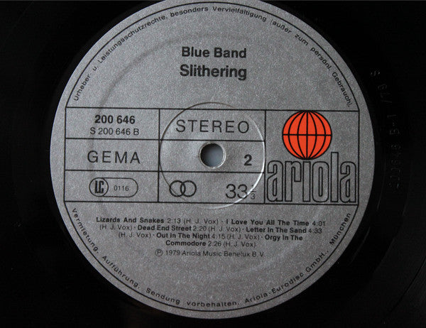 The Blue Band (2) : Slithering (LP, Album)