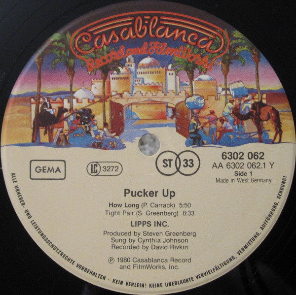 Lipps, Inc. : Pucker Up (LP, Album)
