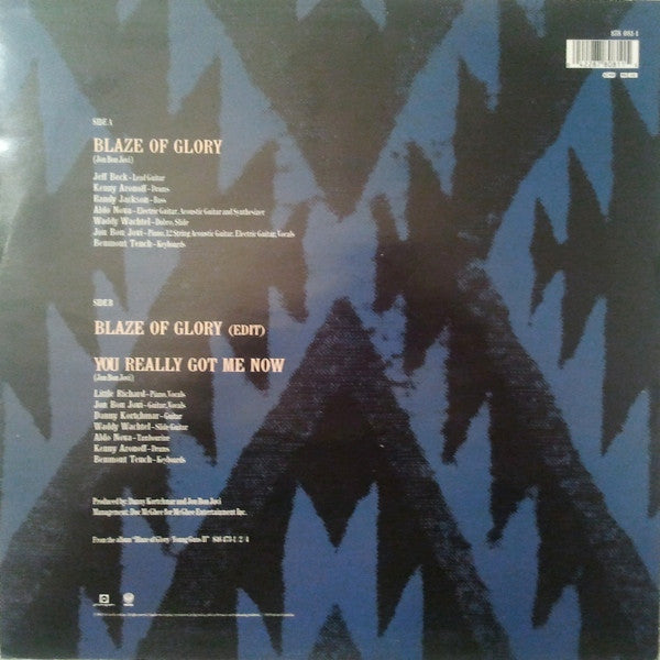 Jon Bon Jovi : Blaze Of Glory: Music From And Inspired By The Film Young Guns II (12", Single)