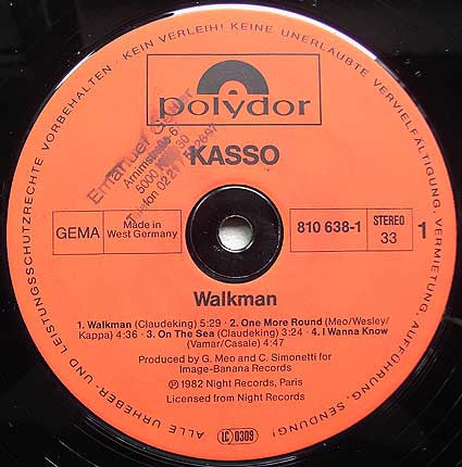 Kasso : Walkman (LP, Album)