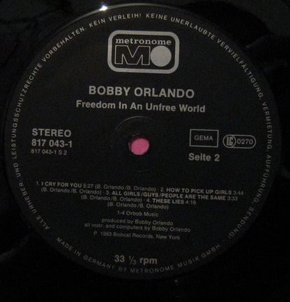 Bobby "O"* : Freedom In An Unfree World (LP, Album, Bla)
