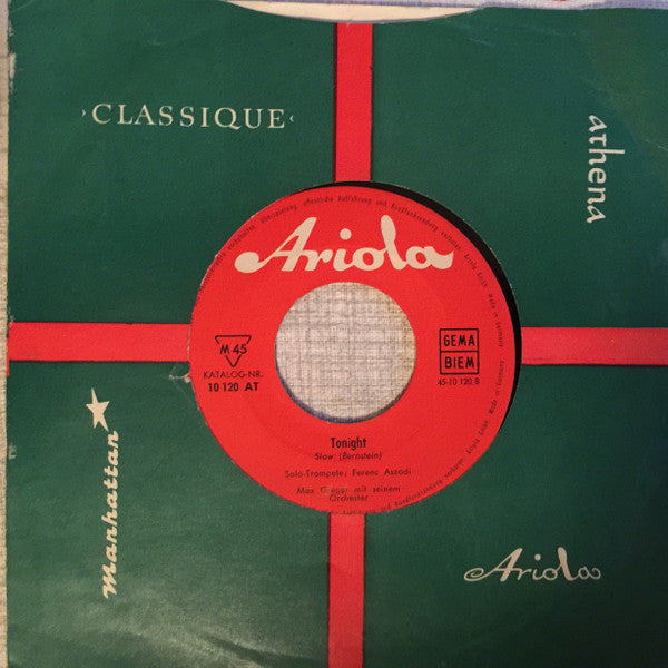 Max Greger Und Sein Orchester : Tim Frazer Melodie / Tonight (7")