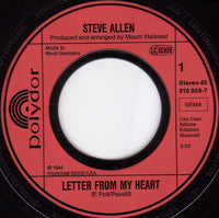 Steve Allen : Letter From My Heart (7", Single)