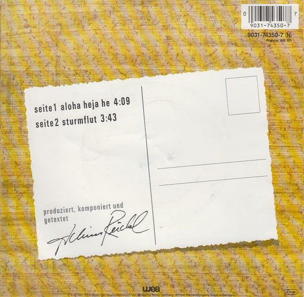 Achim Reichel : Aloha Heja He (7", Single, Sma)