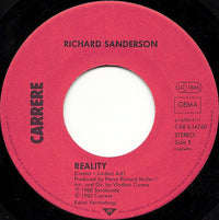 Richard Sanderson / Paul Hudson : Reality / I Can't Swim (7", Single)