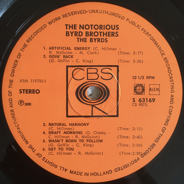 The Byrds : The Notorious Byrd Brothers (LP, Album)