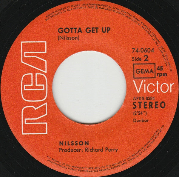 Nilsson* : Without You (7", Single)