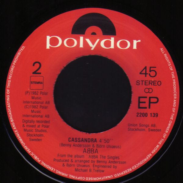 ABBA : The Day Before You Came (7", Single)