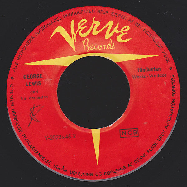 George Lewis And His Orchestra : Yaaka Hula Hickey Dula (7")