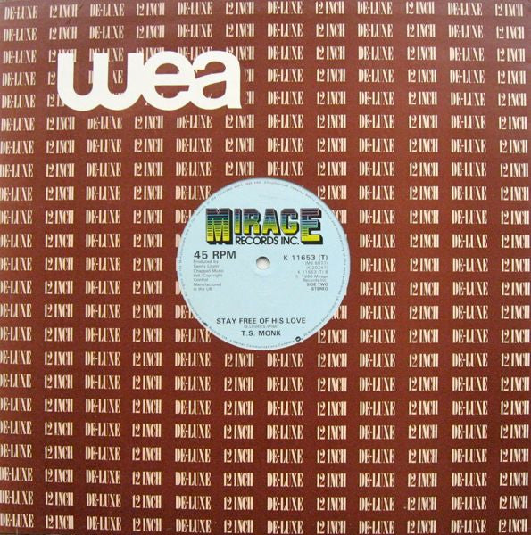 T.S. Monk : Bon Bon Vie (12", Single)