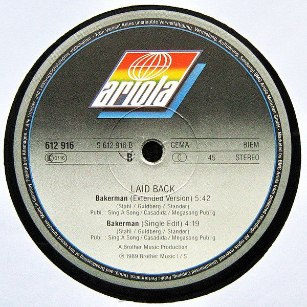 Laid Back : Bakerman (Remix) (12", Maxi)