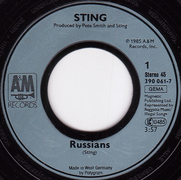 Sting : Russians (7", Single)