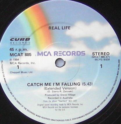 Real Life : Catch Me I'm Falling (12", Maxi)