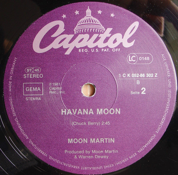 Moon Martin : Bad News (Special Version) (12", Maxi)