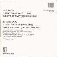Boneshakers : Don't Go Away (12")