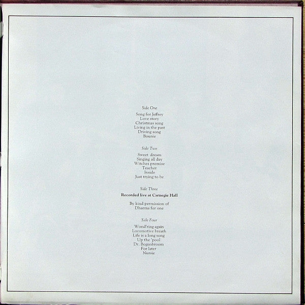Jethro Tull : Living In The Past (2xLP, Comp, Gat)