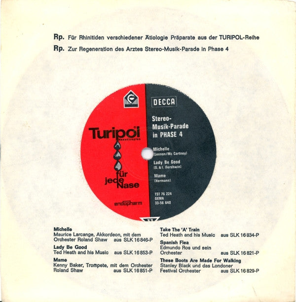 Various : Stereo-Musik-Parade In Phase 4 (7")