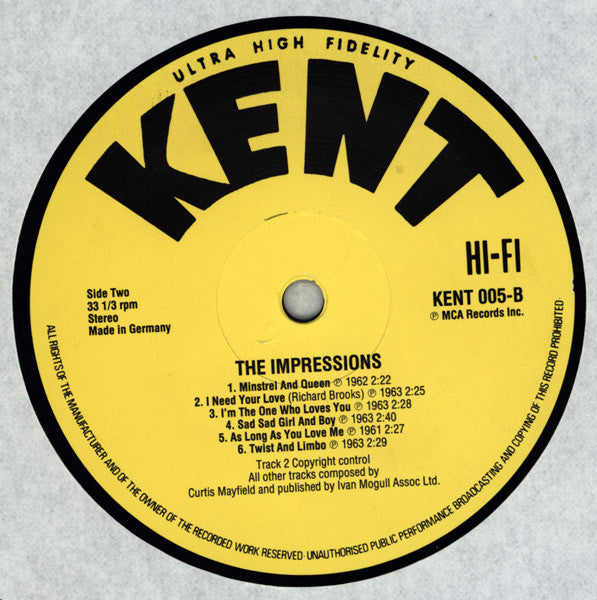 The Impressions : The Impressions (LP, Album, RE)