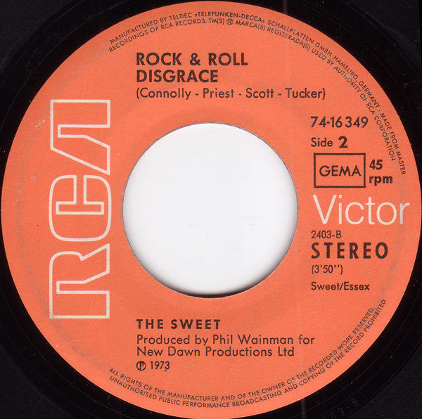The Sweet : The Ballroom Blitz (7", Single)
