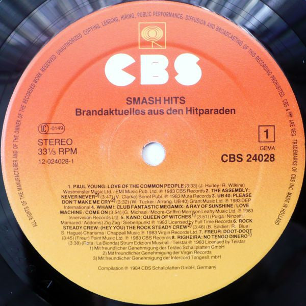 Various : Smash Hits (LP, Comp)