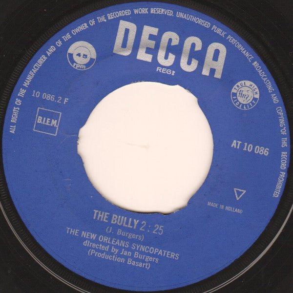 The New Orleans Syncopators : A Hard Day's Night / The Bully (7", Single)