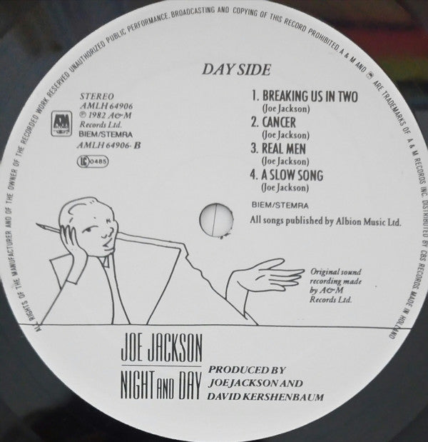 Joe Jackson : Night And Day (LP, Album, Gat)