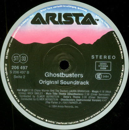 Various : Ghostbusters (Original Soundtrack Album) (LP, Album)