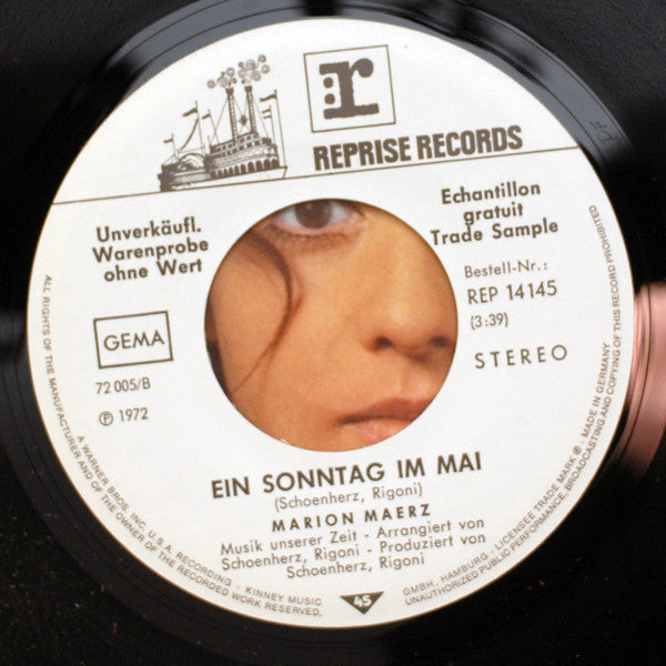 Marion Maerz : Hallelujah Man (7", Single, Promo)
