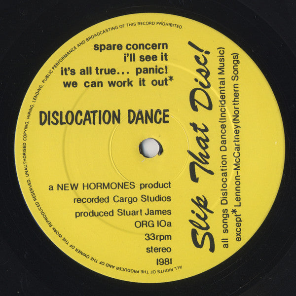 Dislocation Dance : Slip That Disc! (LP, MiniAlbum)
