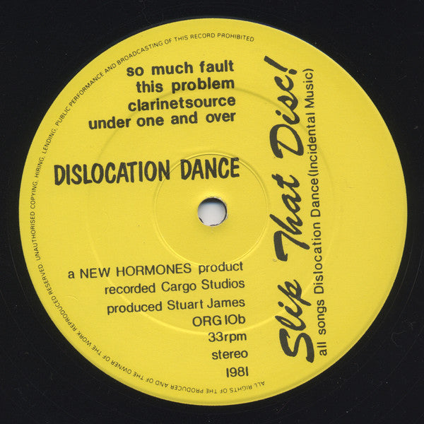 Dislocation Dance : Slip That Disc! (LP, MiniAlbum)