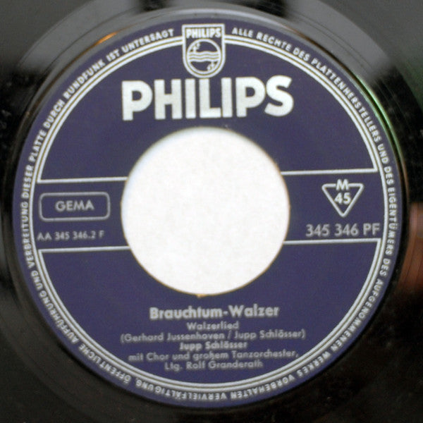 Jupp Schlösser : Ich Kenne Die! / Brauchtum-Walzer (7", Single)